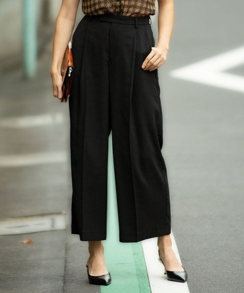 セール バックサテンワイドパンツ ナラカミーチェ Nara Camicie Magaseek