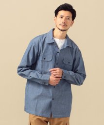 SHIPS MEN/SHIPS×CORNERWEAR: アメリカ製 シャンブレー オープンカラー シャツ/503486426