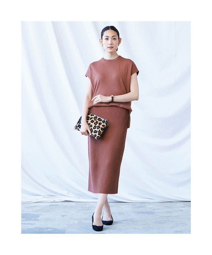 セール ドゥクラッセ Doclasse ライトニット フレンチセットアップ ダスティピンク ドゥクラッセ Doclasse Magaseek