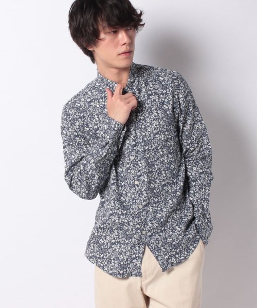 セール フレンチリネン花柄シャツ 長袖 ナノ ユニバース Nano Universe Magaseek