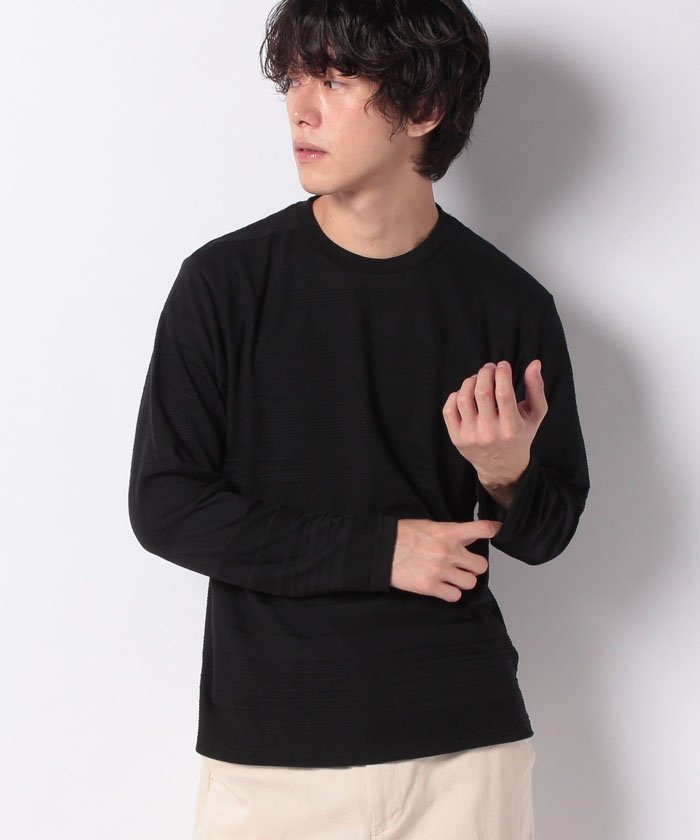 セール リンクスランダムボーダーｔシャツ 長袖 ナノ ユニバース Nano Universe Magaseek
