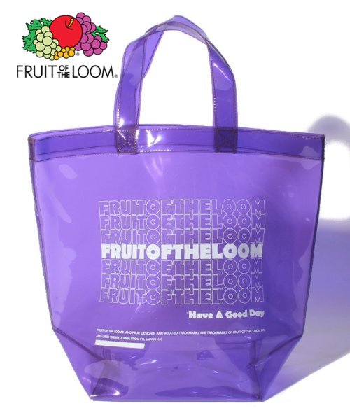 FRUIT OF THE LOOM(フルーツオブザルーム)/FRUIT OF THE LOOM COLOR CLEAR TOTE RG7/パープル