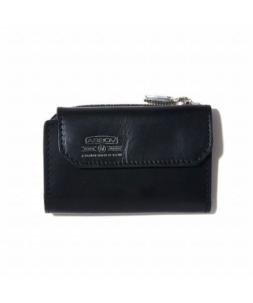 AS2OV(AS2OV)/AS2OV / アッソブ LEATHER MOBILE KEY CASE－BLACK/ブラック