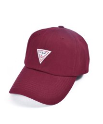GUESS(ゲス)/GUESS TWILL LOW CAP/レッド