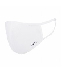 MAC HOUSE(women)(マックハウス（レディース）)/NAVY ネイビー 大人用 UV冷感マスク 1枚入り YJ－0002/ホワイト
