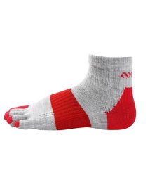 BACKYARD FAMILY(バックヤードファミリー)/アールエル RｘL SOCKS TRR－34G メリノウール5本指ミドル丈/ライトグレー