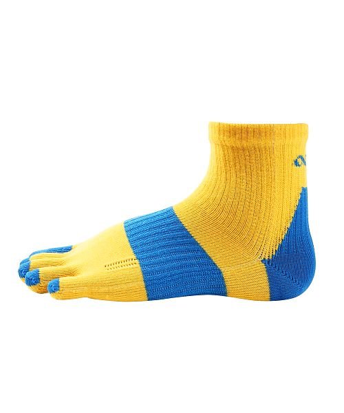 BACKYARD FAMILY(バックヤードファミリー)/アールエル RｘL SOCKS TRR－34G メリノウール5本指ミドル丈/イエロー