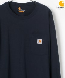 LAZAR(ラザル)/【Lazar】Carhartt/カーハート ビッグシルエット ポケットロングスリーブTシャツ/ネイビー