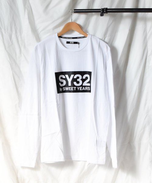 ar/mg(エーアールエムジー)/【73】【it】【SY32 by SWEET YEARS】BOXLOG L/S TEE/ホワイト系1