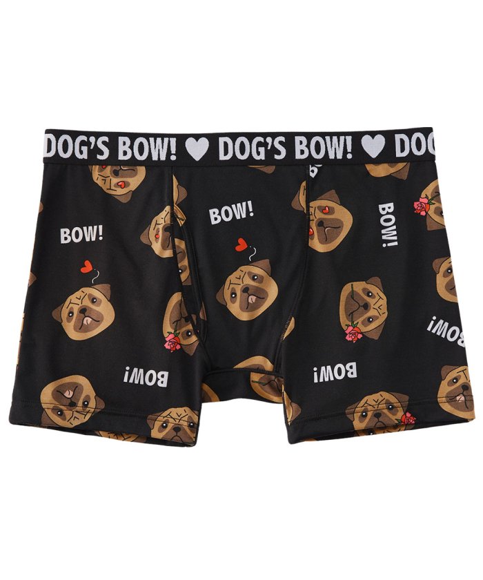 Dogs Bow ボクサーショーツ 下着 パンツ ボクサーショーツ メンズ下着 男性下着 男性用ショーツ 可愛い お揃い カップル 単品 男性用下着 わんちゃん エメフィール Aimerfeel Magaseek