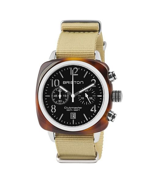 【高級時計】ブリストン クロノグラフ 黒 メンズ レディース アナログ 腕時計