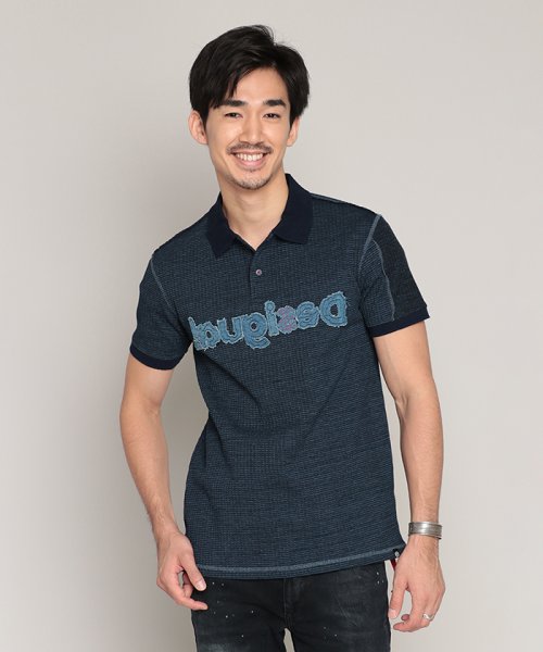 Desigual(デシグアル)/ポロシャツ半袖 PRISCO/ブルー系