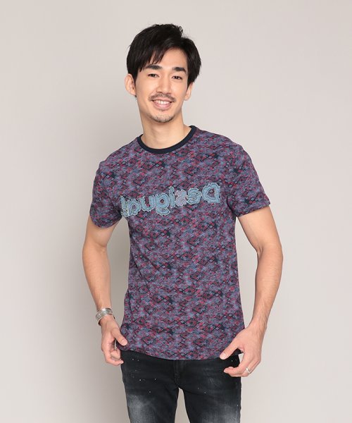 Desigual(デシグアル)/Tシャツ半袖 DIEGO/ブルー系