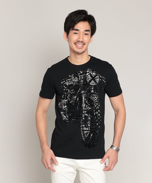 Desigual(デシグアル)/Tシャツ半袖 GERMAN/ブラック系