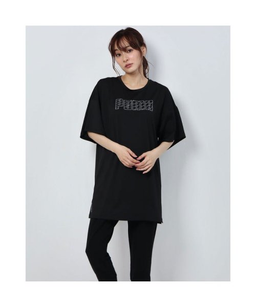 プーマ Puma レディース 陸上 ランニング 半袖tシャツ Run グラフィック Ss Tドレス ブラック プーマ Puma Magaseek