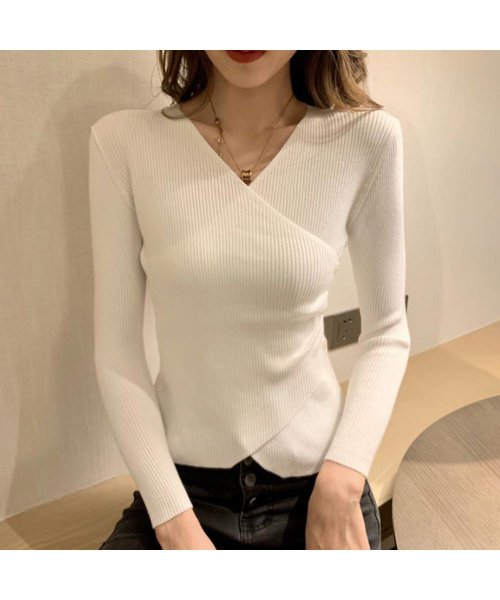 セール リブニット レディース カシュクール風 ボダン ニットトップ セーター オフィス きれいめ カットソー ミニミニストア Miniministore Magaseek セール リブニット レディース カシュクール風 ボダン ニットトップ セーター オフィス きれいめ カットソー ミニミニストア Miniministore Magaseek