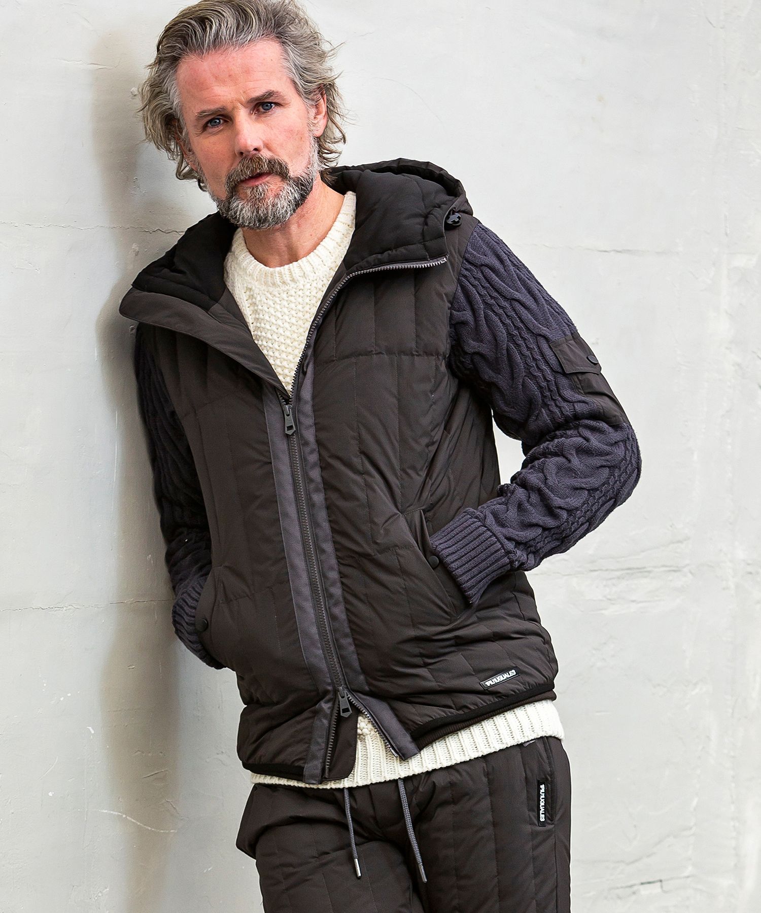 ニットスリーブダウンパーカー(503497006)|HANKYU MEN'S / 阪急 ニットスリーブダウンパーカー(503497006)|HANKYU MEN'S / 阪急