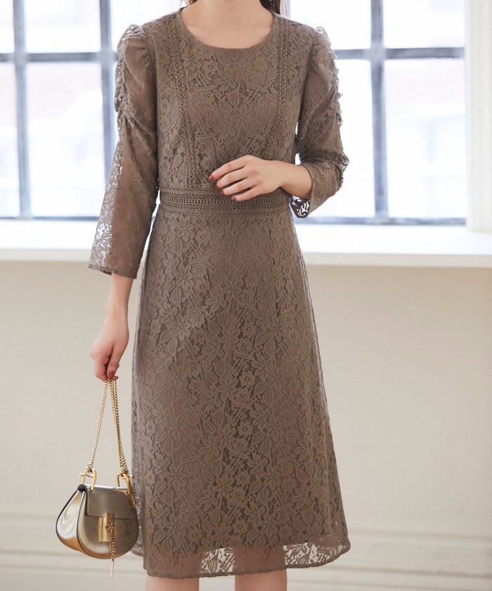 総レースパワショルワンピース トッコクローゼット Tocco Closet Magaseek