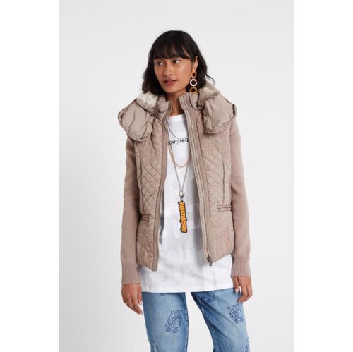 【セール】WOMAN WOVEN PADDED SHORT OVERCOAT(502514846) デシグアル(Desigual