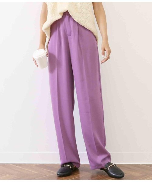 クーポン セール 50 Off タック入りシンプルストレートパンツ チル Chille Magaseek