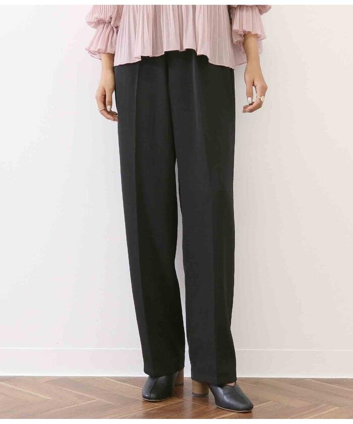 クーポン セール 50 Off タック入りシンプルストレートパンツ チル Chille Magaseek