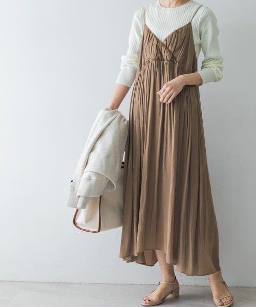 セール ヴィンテージサテンbackリボンキャミソールワンピース アーバンリサーチ Urban Research Magaseek