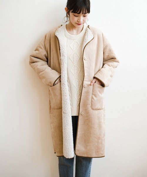 女っぽもかわいいもどっちも手に入れたい フェイクムートンのリバーシブルコート ハコ Haco Magaseek 女っぽもかわいいもどっちも手に入れたい フェイクムートンのリバーシブルコート ハコ Haco Magaseek