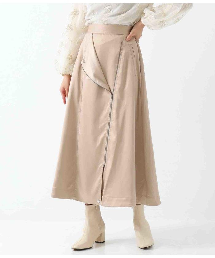 セール ライダースジャケットフレアースカート アルージュ Alluge Magaseek