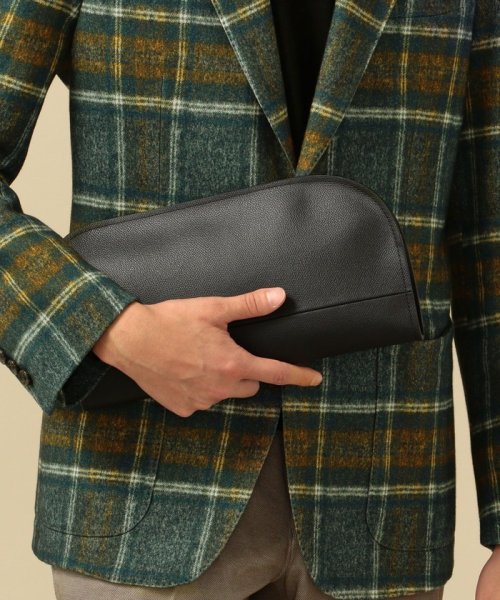 Ships Saffiano Leather イタリアンレザー クラッチバッグ シップス メン Ships Men Magaseek