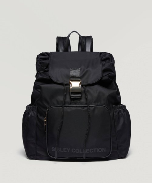 セール ナイロンロゴメタルバックルリュックサック シスレー レディス Sisley Magaseek
