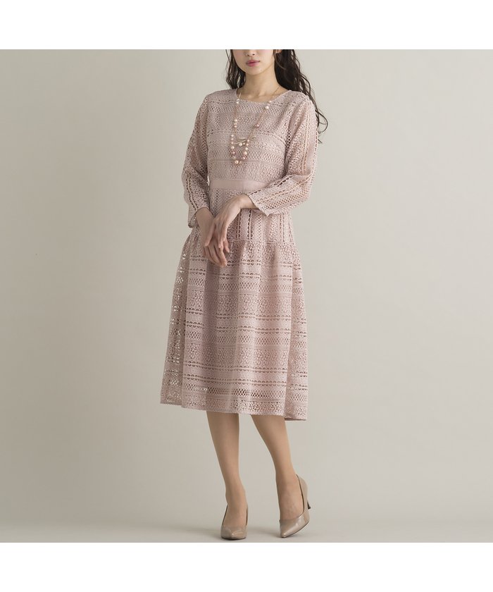 セール ケミカルレースティアード切替ワンピース ローズティアラ Rose Tiara L Size Magaseek