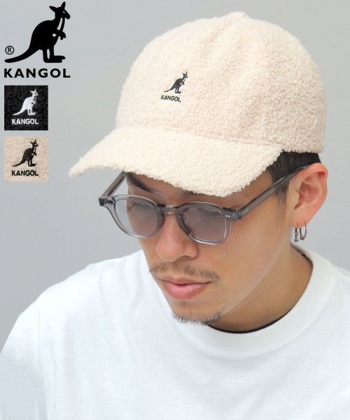 AMS SELECT(エーエムエスセレクト)/【KANGOL/カンゴール】日本限定企画/ボアベースボールキャップ/SMU Sheep Fur Baseball/アイボリー