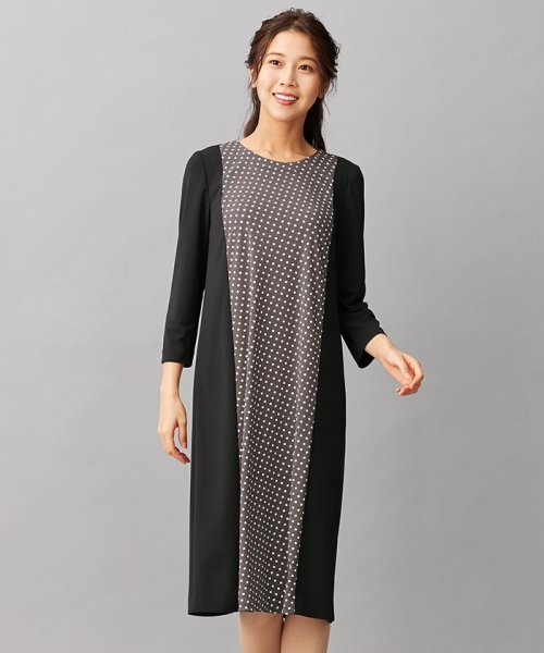 セール レリアンプラスハウス Leilian Plus House ドット柄切替ワンピース Magaseek