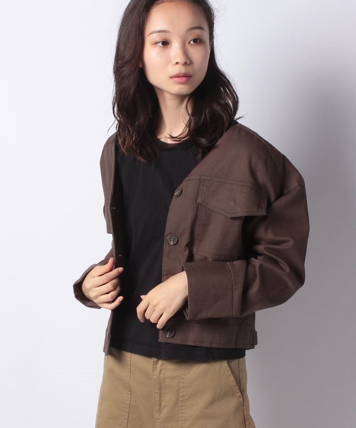 セール Senseofplace ノーカラーショートジャケット アーバンリサーチ アウトレット Urban Research Outlet Magaseek