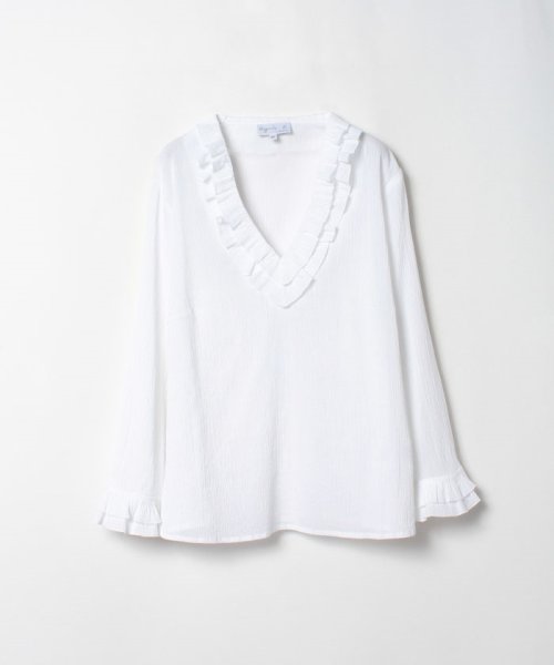 Un11 Chemise ノーカラーブラウス アニエスベー ファム Agnes B Femme Magaseek