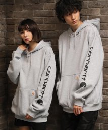 Carhartt(カーハート)/【Carhartt カーハート】スリーブロゴパーカー/杢グレー