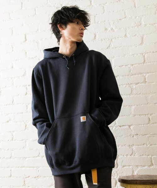 Carhartt(カーハート)/【Carhartt カーハート】裏毛ミッドウェイトプルオーバーパーカー/ネイビー