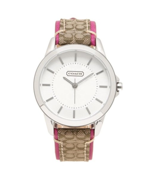 コーチ 時計 レディース Coach ニュークラシックシグネチャー シルバー カーキ ピンク ウォッチ 腕時計 コーチ Coach Magaseek コーチ 時計 レディース Coach ニュークラシックシグネチャー シルバー カーキ ピンク ウォッチ 腕時計 コーチ Coach Magaseek