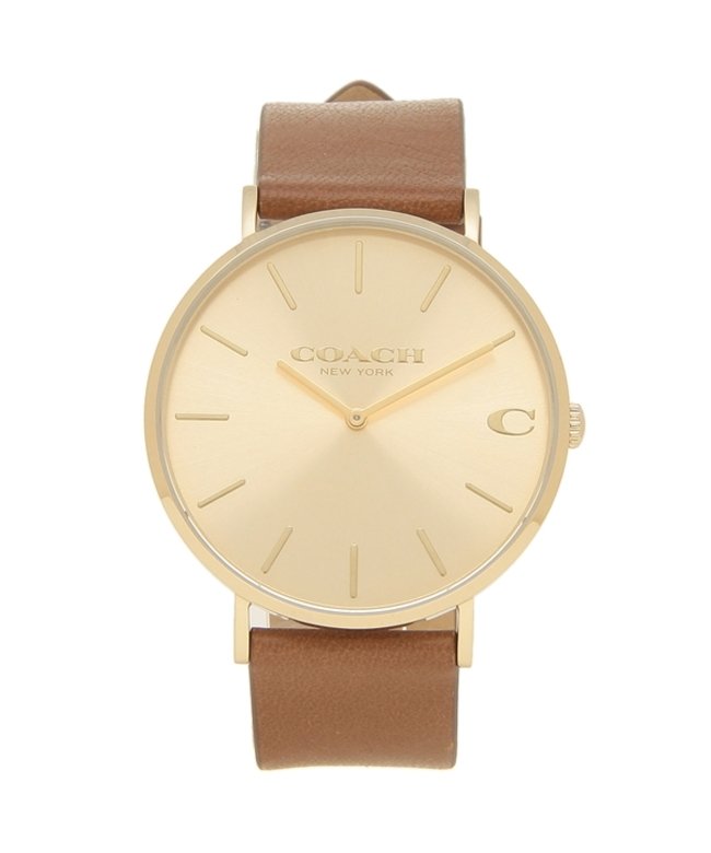 コーチ 腕時計 メンズ Coach 14602433 Charles チャールズ 41mm ブラウン ゴールド 503518875 コーチ Coach Magaseek