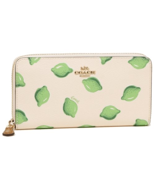 コーチ 長財布 アウトレット レディース Coach 3112 Imqzu ホワイト グリーン コーチ Coach Magaseek