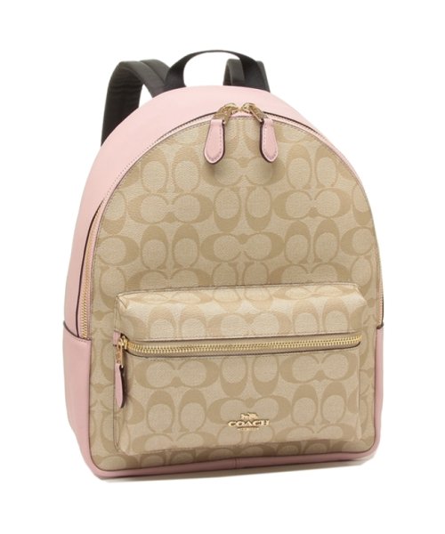 コーチ リュック アウトレット レディース Coach 320 Imqbx ライトカーキ ピンク コーチ Coach Magaseek