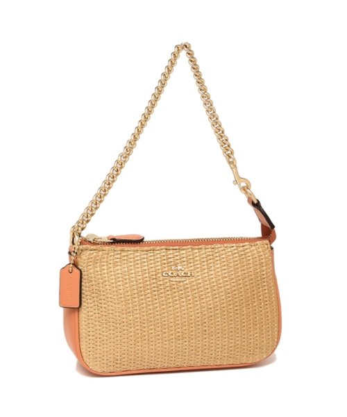 COACH(コーチ)/コーチ リストレット クラッチバッグ アウトレット レディース COACH F73071 IMOU2 ベージュ コーラル/その他