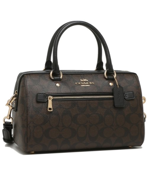 COACH(コーチ)/コーチ ハンドバッグ ショルダーバッグ アウトレット レディース COACH F83607 IMAA8 ブラウン ブラック/その他