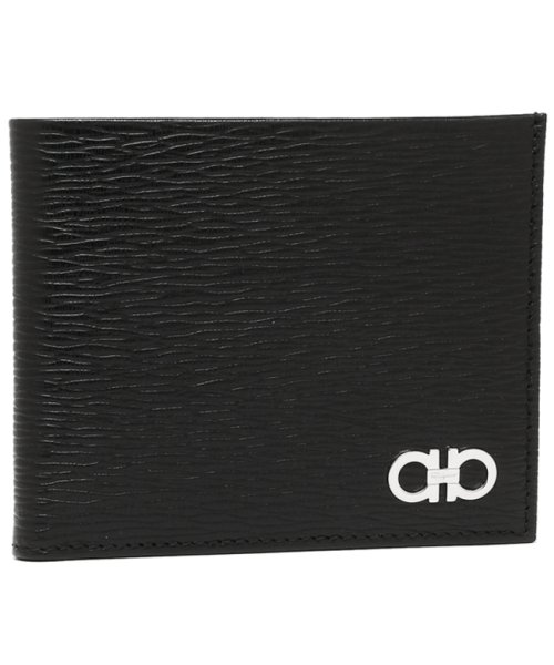 セール フェラガモ 二つ折り財布 メンズ Salvatore Ferragamo 66a065 ブラック ネイビー サルヴァトーレ フェラガモ Salvatore Ferragamo Magaseek