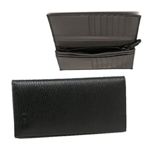 セール フェラガモ 長財布 メンズ Salvatore Ferragamo 66a069 リバイバル ガンチーニ ブラック サルヴァトーレ フェラガモ Salvatore Ferragamo Magaseek