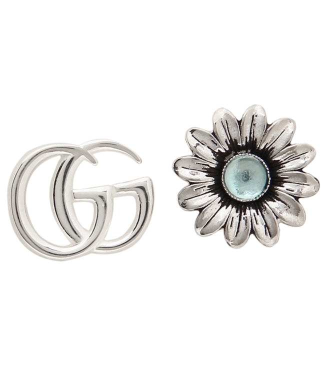 グッチ ピアス アクセサリー レディース GUCCI 527344 I5569 8183 シルバー ブルー 大量購入用 GUCCI ピアス グッチ ピアス(両耳用)