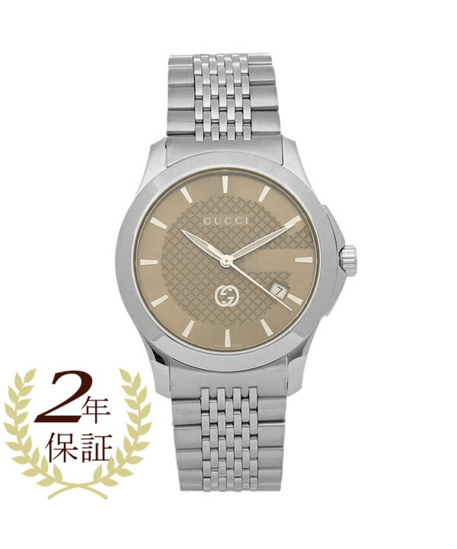 グッチ 腕時計 メンズ Gucci Ya シルバー ブラウン グッチ Gucci Magaseek