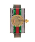 10%OFF！＜マガシーク＞ グッチ グッチ 腕時計 レディースVINTAGE WEB ヴィンテージウェブ スケルトン GUCCI YA143505 グリーン レッド レディース その他 フリー GUCCI】 タイムセール開催中】画像