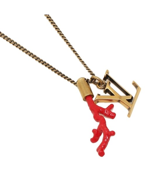 ルイヴィトン ネックレス アクセサリー レディース Louis Vuitton M603 ゴールド レッド ルイ ヴィトン Louis Vuitton Magaseek