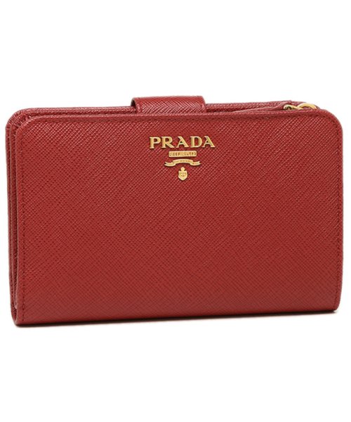 PRADA(プラダ)/プラダ 財布 レディース PRADA 1ML225 QWA F068Z SAFFIANO METAL 二つ折り財布 FUOCO/その他